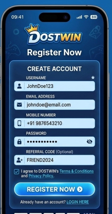 dost win register official image